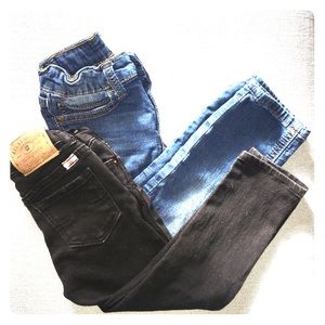 2 pr designer jeans, Sz 3T